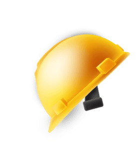 High-quality yellow construction safety helmet on black background, ideal for construction site safety gear and helmet safety standards.